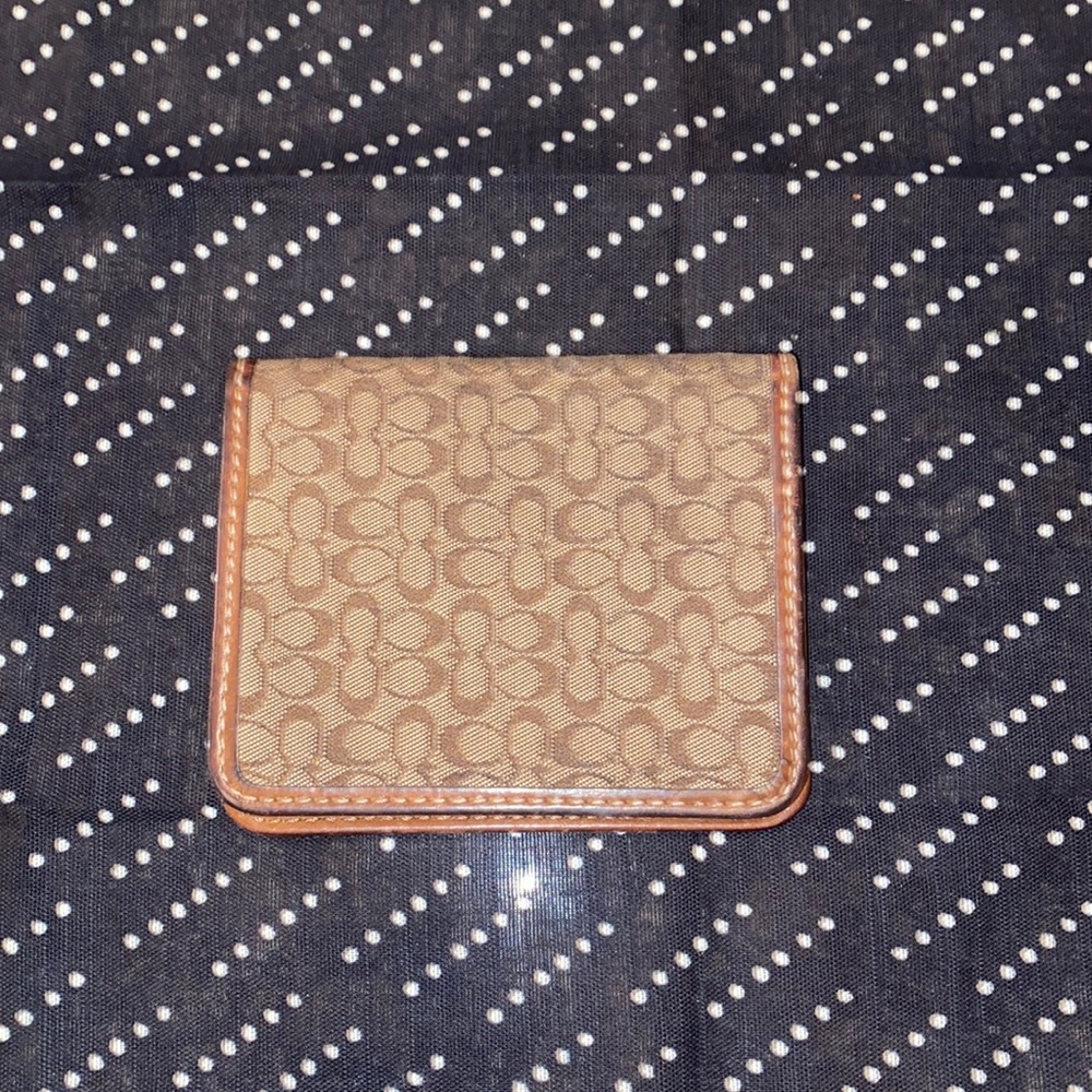 Coach passport & ID card holder